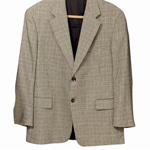 Evan-Picone Houndstooth Wool Blend Blazer SZ 41 R